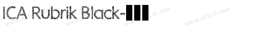ICA Rubrik Black字体转换